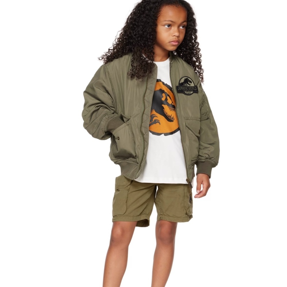 MOLO Kids Kahki Jurassic World cargo shorts